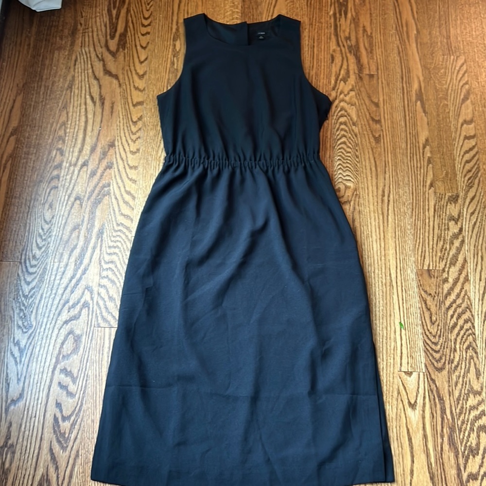 Jcrew Black midi dress
